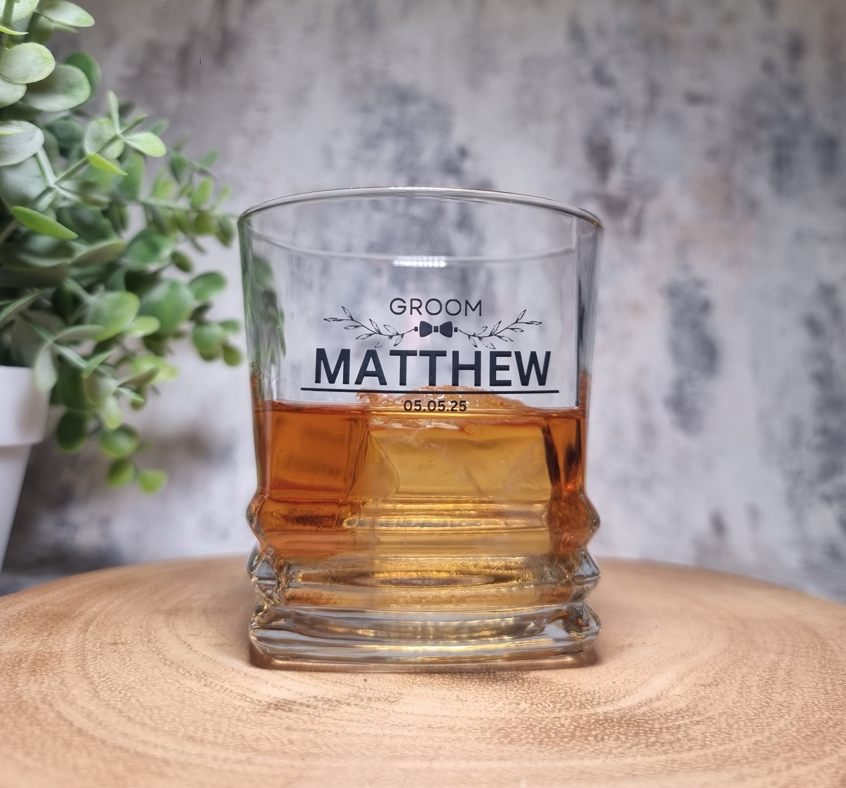 Dollar Tree Custom Whiskey Glasses Groomsmen Personalized Whiskey
