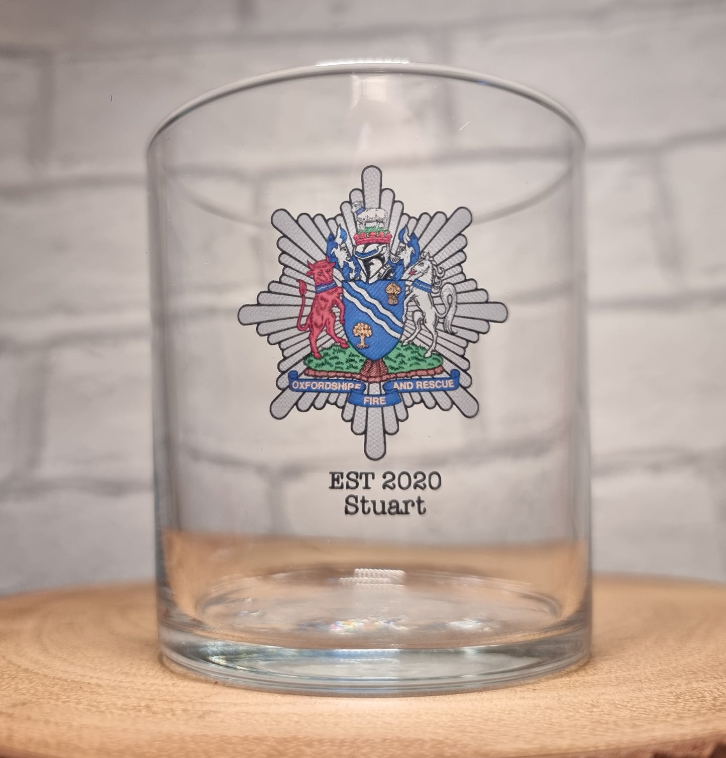 Personalised Fire Fighter Retirement Gift Whiskey Set New Job